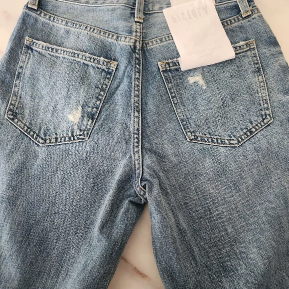 NWT Pistola Presley High Rise Relaxed Roller denim Jeans Anthropologie - Picture 10 of 11